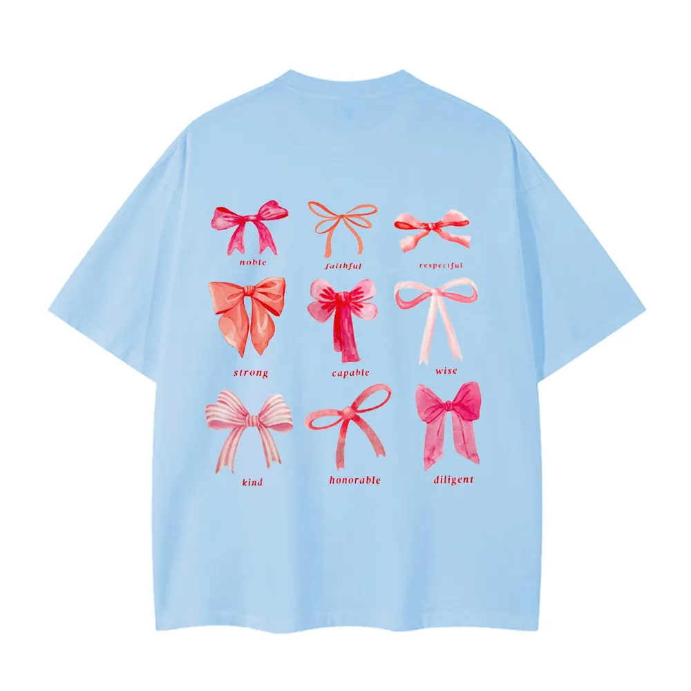 Women's Various Bow Print T-Shirts