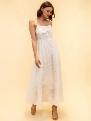 WOMEN'S WHITE MAXI DRESS