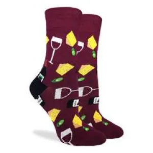 Women's Wine & Cheese Sock