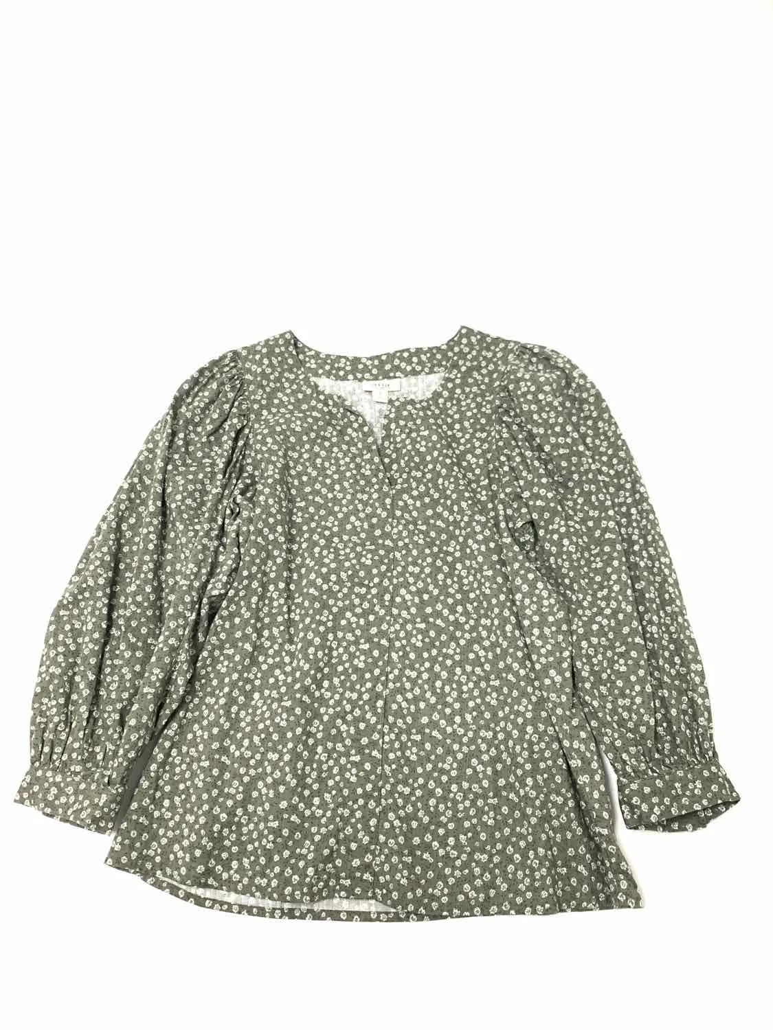 Women's Women Size XS ANA Green Print female Long Sleeve Tops