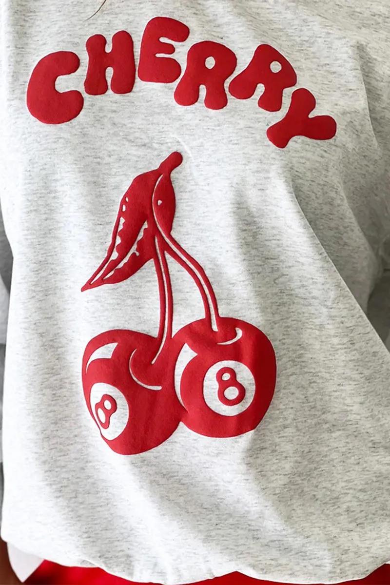 WS3420 Cheery Pullover Sweatshirt Top
